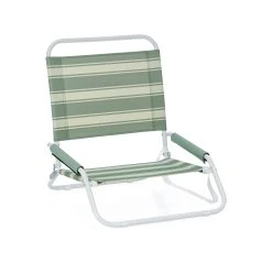 Hot Sale 🔔 Australia Only - Marquee Green Striped Compact Low Chair Stripe Green Bay / Green Tint 🌟