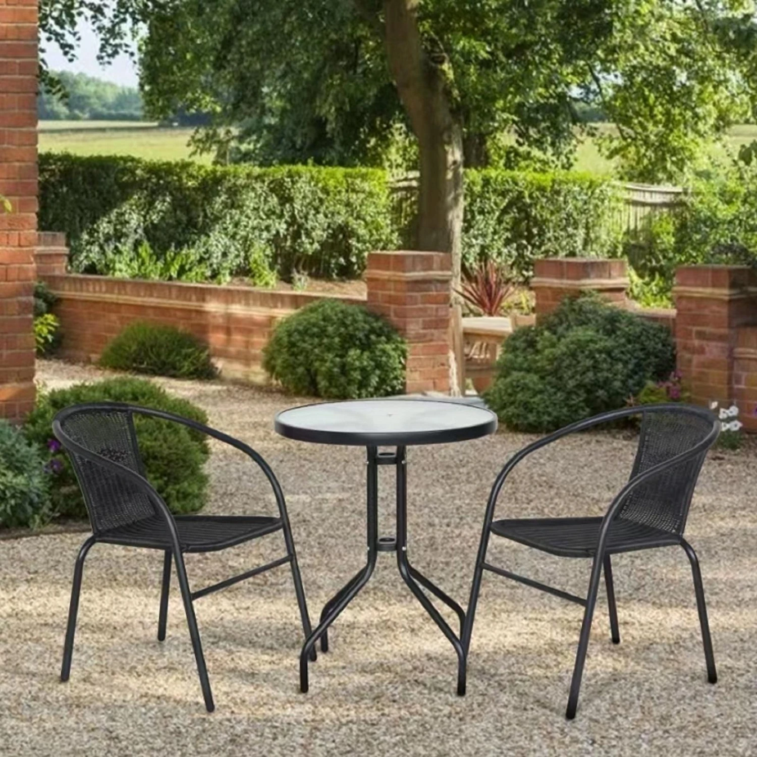 Cheapest 🤩 Australia Sale - Marquee Black 3 Piece Wicker Bistro Set ✨ 9 Cheapest 🤩 Australia Sale - Marquee Black 3 Piece Wicker Bistro Set ✨ - Image 9