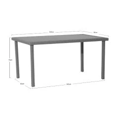 Best Pirce 😍 Marquee 150 X 90cm Bayfield Wicker Dining Table Other - To Australia 🔥 -Marquee Sales Store 16a192a0a82f478a8c7cd7f8d9e16b60