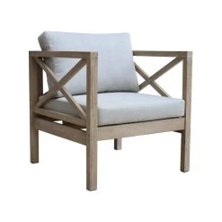 Cheap ⭐ Australia Sale - Marquee Brush White Harbour 1 Seater Lounge 👍