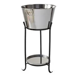 Flash Sale 😉 Marquee 20L Stainless Steel Drinks Cooler With Stand Silver / Black - To Australia ❤️