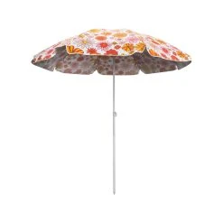 Wholesale 🧨 Australia Sale - Marquee 2m Orange Flower Pattern Portable Shade Umbrella 😉
