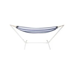Promo ⭐ Marquee Double Hammock Kit Blue And Green Stripe With White Frame - To Australia 😀