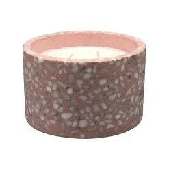 Best Sale 😀 Australia Only - Marquee 130 X 130 X 80mm Terrazzo Pink Citronella Candle 🔔