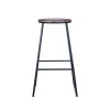 Coupon ✨ Marquee Industrial Acacia Bar Stool Black - To Australia 🎁