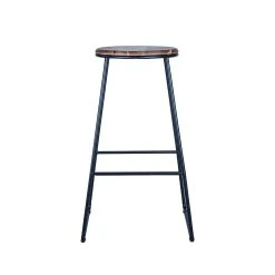 Coupon ✨ Marquee Industrial Acacia Bar Stool Black - To Australia 🎁