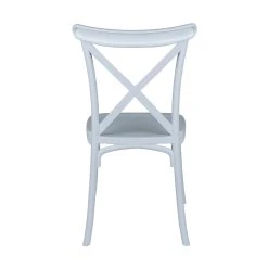 Outlet 🤩 Australia Only - Marquee White Cross-Back Dining Chair 👍 -Marquee Sales Store 8b6c4bc8d61047969f800c81545c774a