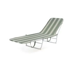 Top 10 β¨ Australia Only - Marquee Green Bay Mist Striped Folding Sun Lounge β€οΈ