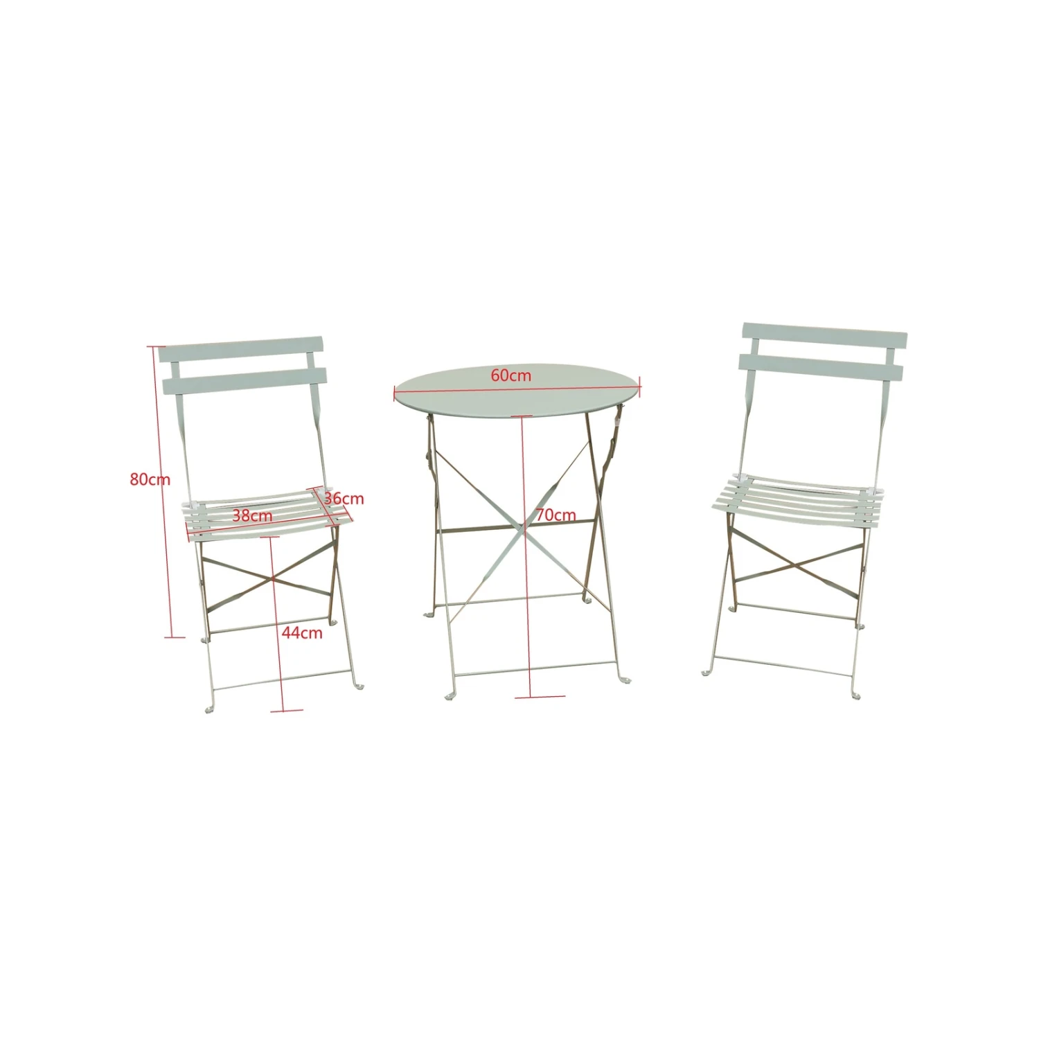 Outlet π Australia Only - Marquee Green Bay Troca 3 Piece Steel Bistro Setting π 4 Outlet π Australia Only - Marquee Green Bay Troca 3 Piece Steel Bistro Setting π - Image 4