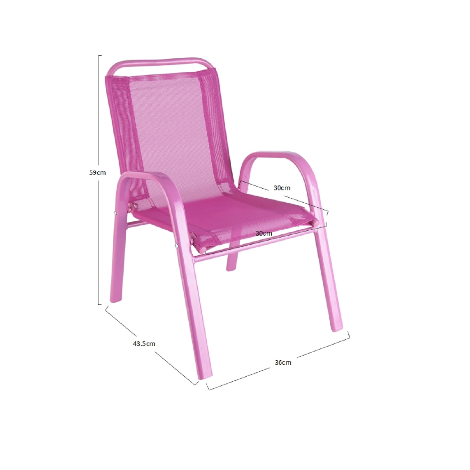 Discount 🛒 Australia Only - Marquee Pink Kids Sling Chair 👍 6 Discount 🛒 Australia Only - Marquee Pink Kids Sling Chair 👍 - Image 6