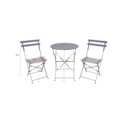 Best reviews of 🎁 Australia Sale - Marquee Vintage Indigo Troca 3 Piece Steel Bistro Setting ✔️ -Marquee Sales Store a575253425ca43a78dec10cfe14d3273