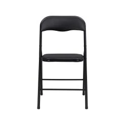 Best Sale ❤️ Australia Only - Marquee Padded Vinyl Black Folding Chair ✨ -Marquee Sales Store b32ec84a2c0d4efbaa08a3e02fb8ead8