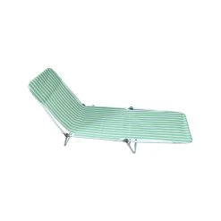Best Sale 🥰 Australia Only - Marquee Striped Adjustable Sunlounge - Green 🥰