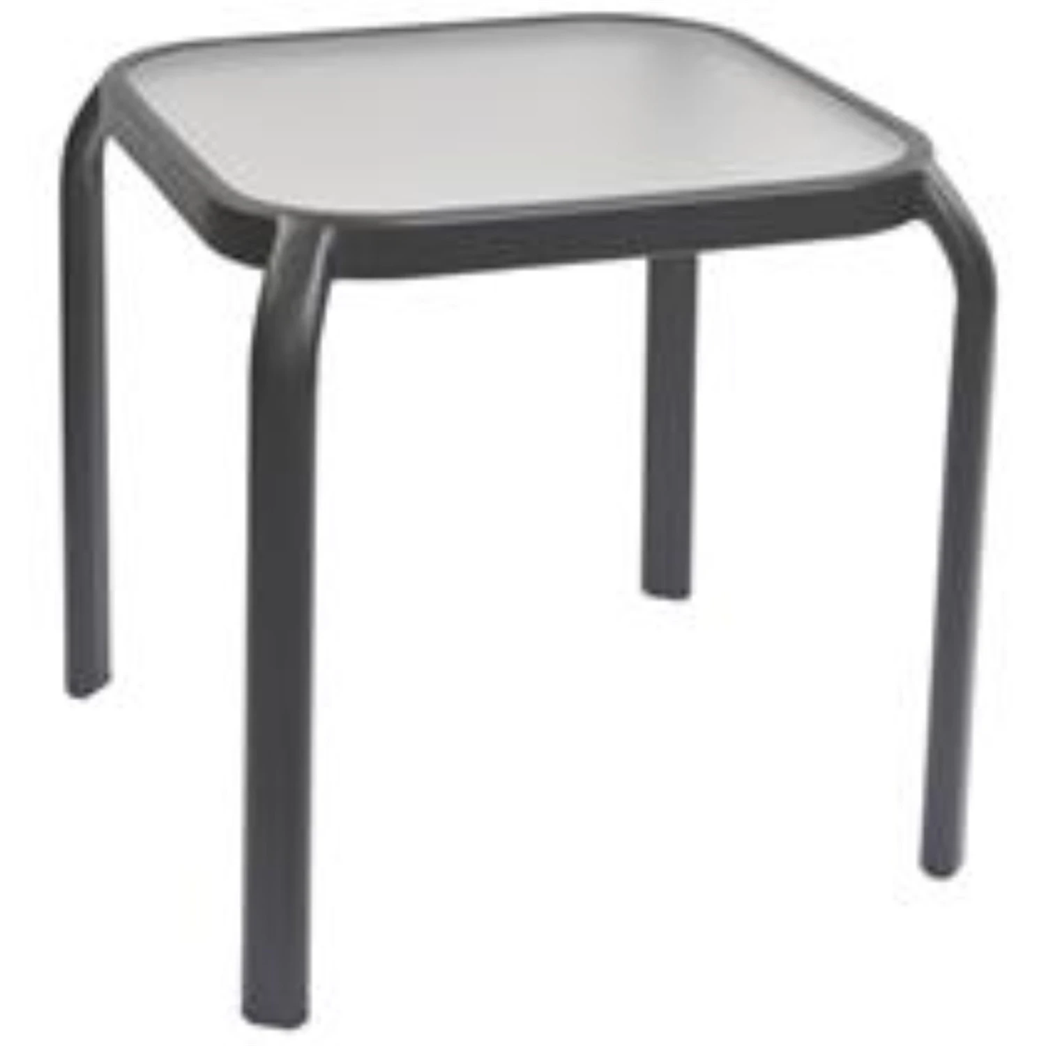 Brand new ๐ Australia Sale - Marquee Square Glass Top Steel Side Table Charcoal โญ 1 Brand new ๐ Australia Sale - Marquee Square Glass Top Steel Side Table Charcoal โญ