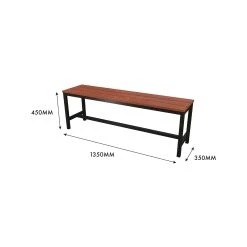 Best Sale 🔥 Australia Sale - Marquee 135cm Trentham Outdoor Bench Black And Natural ⌛ -Marquee Sales Store bd5d6c5985ec4eb4b9003f9fc73a2c3a