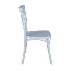 Outlet 🤩 Australia Only - Marquee White Cross-Back Dining Chair 👍 -Marquee Sales Store c324cc12be784bdeba0c05d7928cb80c
