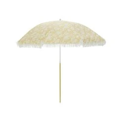 Flash Sale 🧨 Marquee 1.8m Yellow Botanical Straw Beach Umbrella Palm Italian Straw - To Australia ✨