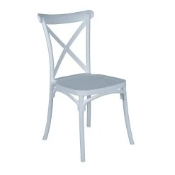 Outlet 🤩 Australia Only - Marquee White Cross-Back Dining Chair 👍