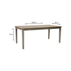 Cheapest 🔥 Marquee 180 X 90cm Brushed White Harbour Dining Table - To Australia 👍 -Marquee Sales Store e15375349789457f80c4c293352c58c2