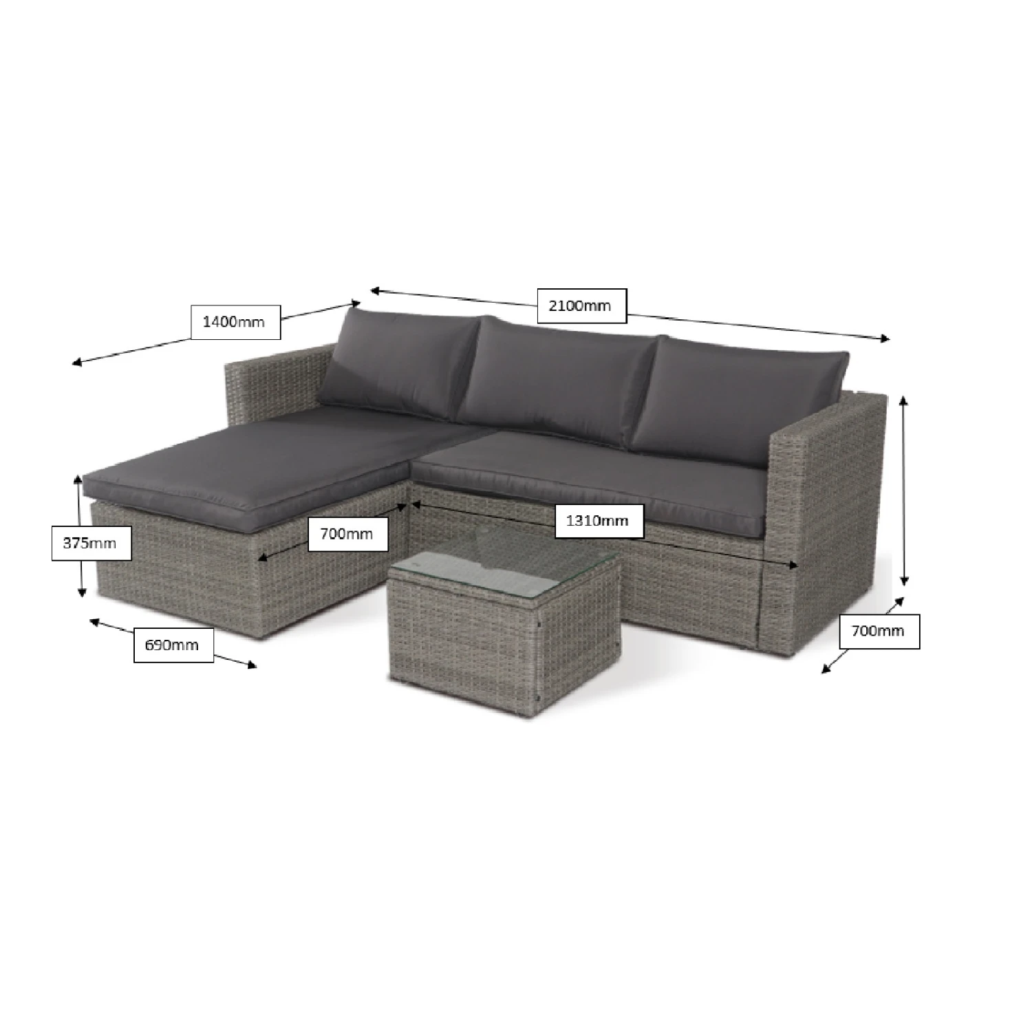 Hot Sale ⭐ Australia Sale - Marquee 3 Piece Bayfield Wicker Corner Sofa Other ⌛ 5 Hot Sale ⭐ Australia Sale - Marquee 3 Piece Bayfield Wicker Corner Sofa Other ⌛ - Image 5