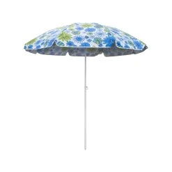 Wholesale 🎉 Australia Only - Marquee 2m Blue Flower Pattern Portable Shade Umbrella ✔️