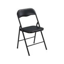 Best Sale ❤️ Australia Only - Marquee Padded Vinyl Black Folding Chair ✨