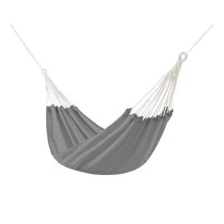 Best deal ๐ Australia Sale - Marquee 140 X 190cm Double Polycotton Hammock Grey / Blue ๐งจ