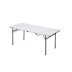 Best Sale 👏 Marquee 4ft Bi-Fold Trestle Table White - To Australia 😀