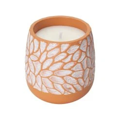 Wholesale โ๏ธ Australia Sale - Marquee 112 X 112mm Terracotta Pattern Cement Citronella Candle โจ